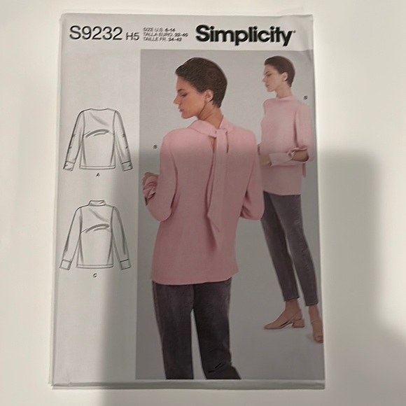 Brand new Simplicity S9232 Patterns Women’s Top - Picture 2 of 3